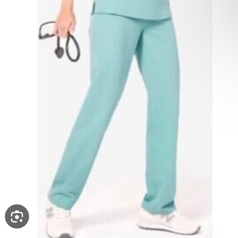 FIGS Livingston Scrub Pants in Limited Edition Sea Glass Color